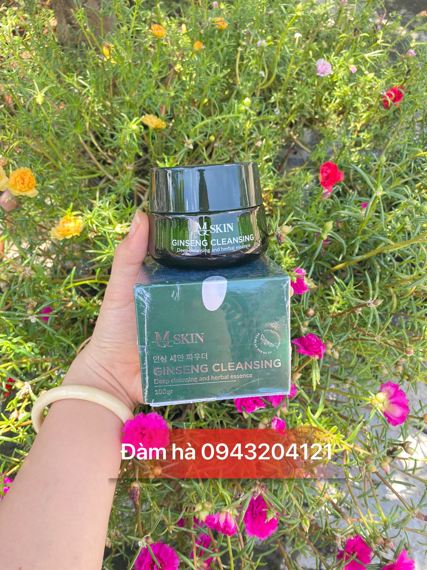 Bột rửa mặt nhân sâm Mq Skin  Bột rửa mặt mqskin