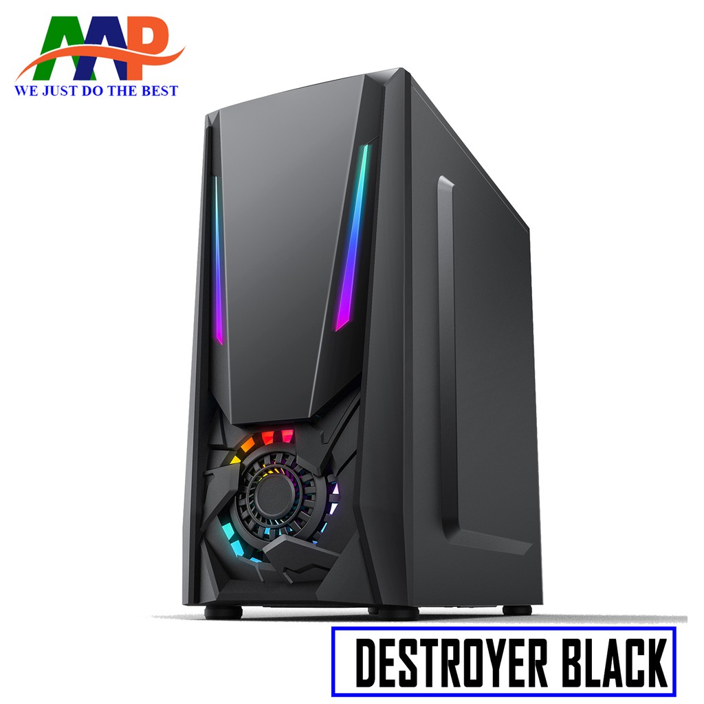Vỏ máy tính aap destroyer gaming led rgb - có sẵn dãy led