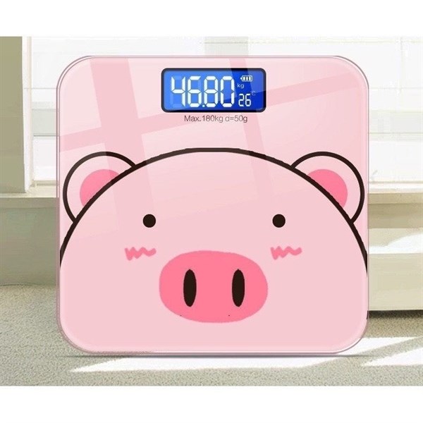 Cân đo sức khỏe hình heo hồng