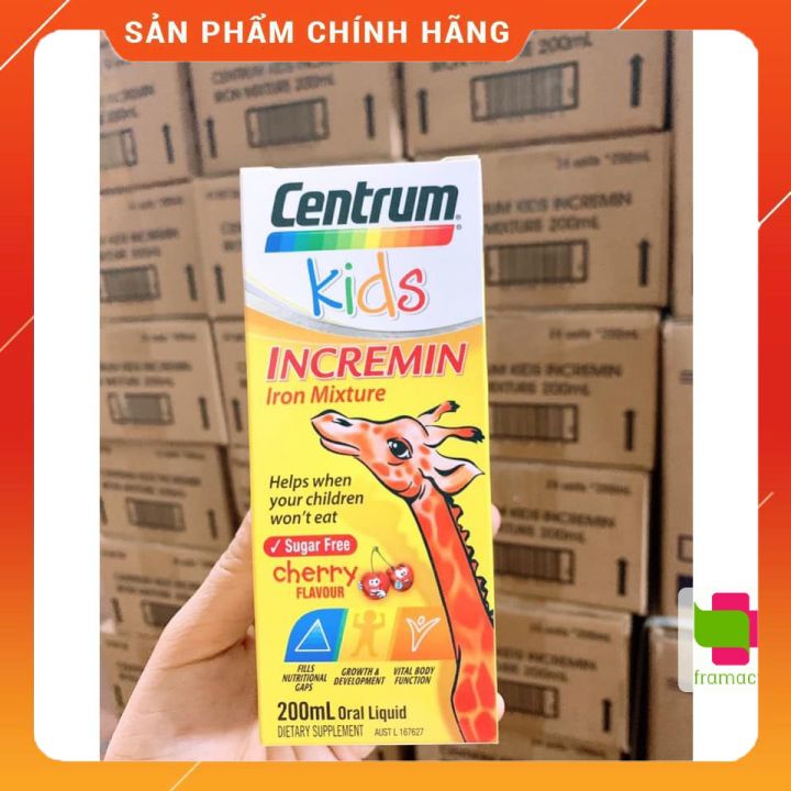Centrum Kid 200ml kích thích bé ăn ngon miệng cho trẻ từ 6 tháng tuổi