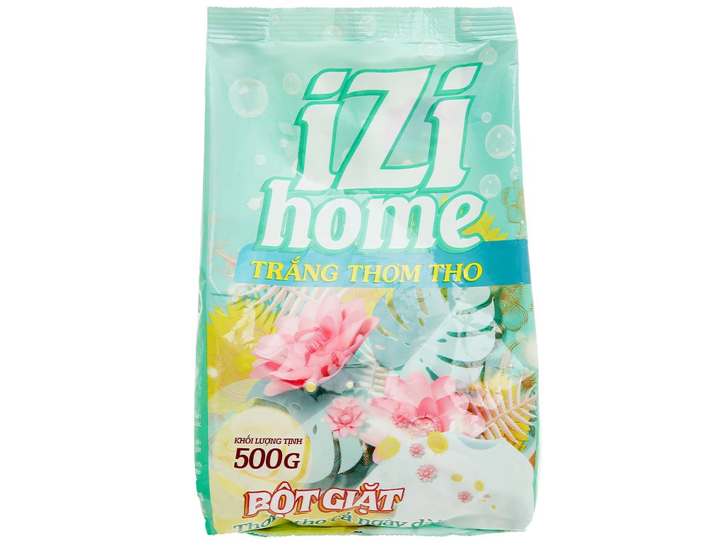 Bột giặt izi home trắng thơm tho 500g