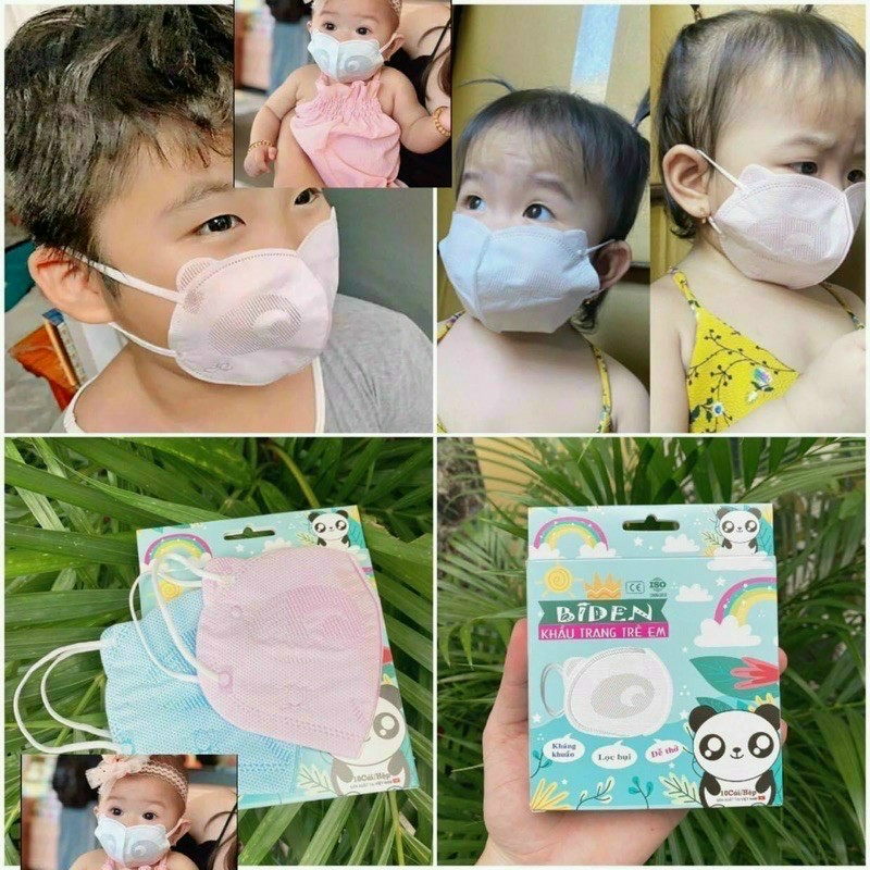 Combo 2 hộp khẩu trang biden cho bé từ 1-5 tuổi/khẩu trang y tế cho bé