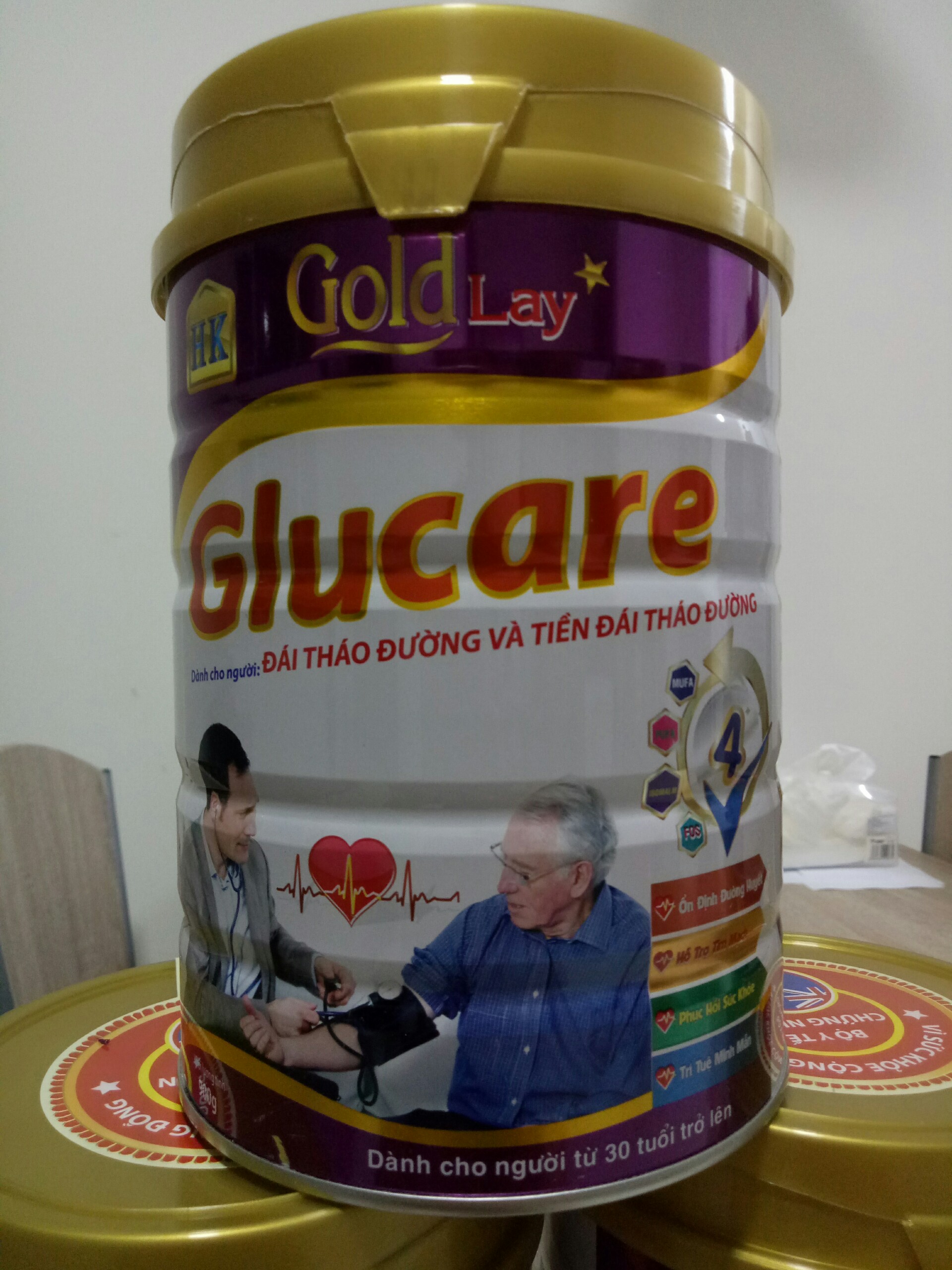 Sữa cho người tiểu đường giúp ổn định đường huyết lon 900g - Sữa tiểu đường goldlay glucare 900g