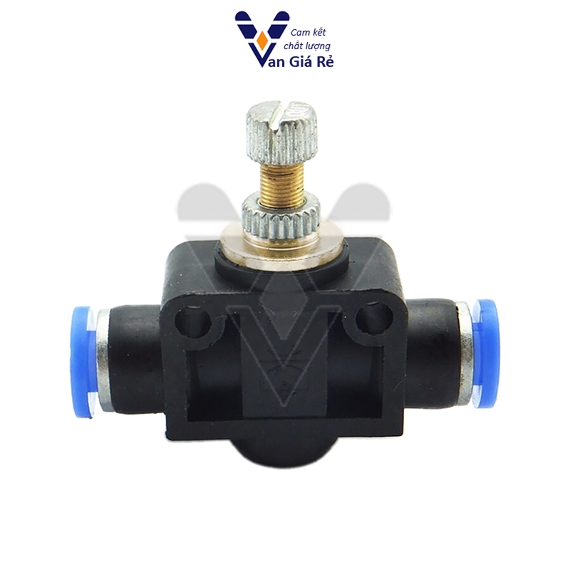 Van tiết lưu 2 đầu ống khí nén LSA 4mm 6mm 8mm 10mm 12mm - van điều chỉnh lưu lượng SA