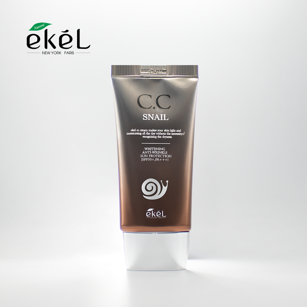 Kem nền chống nắng cc ốc sên ekel độ che phủ cao,giữ ẩm, chống lão hóa , che khuyết điểm hiệu quả spf50+ 50ml hàn quốc