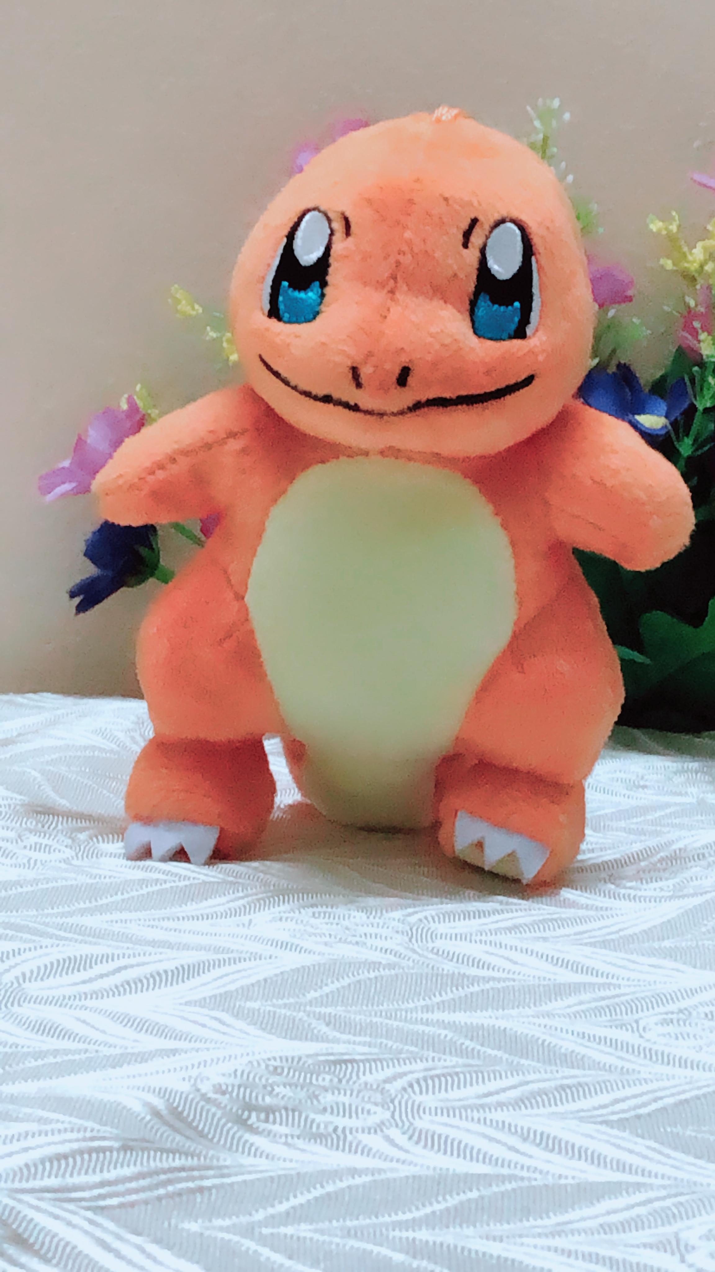 Gấu bông pokemon khủng long lửa charmander - móc khóa