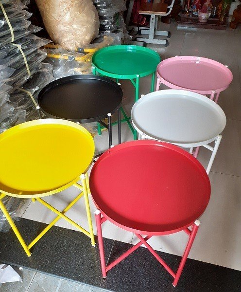 Bàn trà chanh , cafe xếp gọn bàn rời
