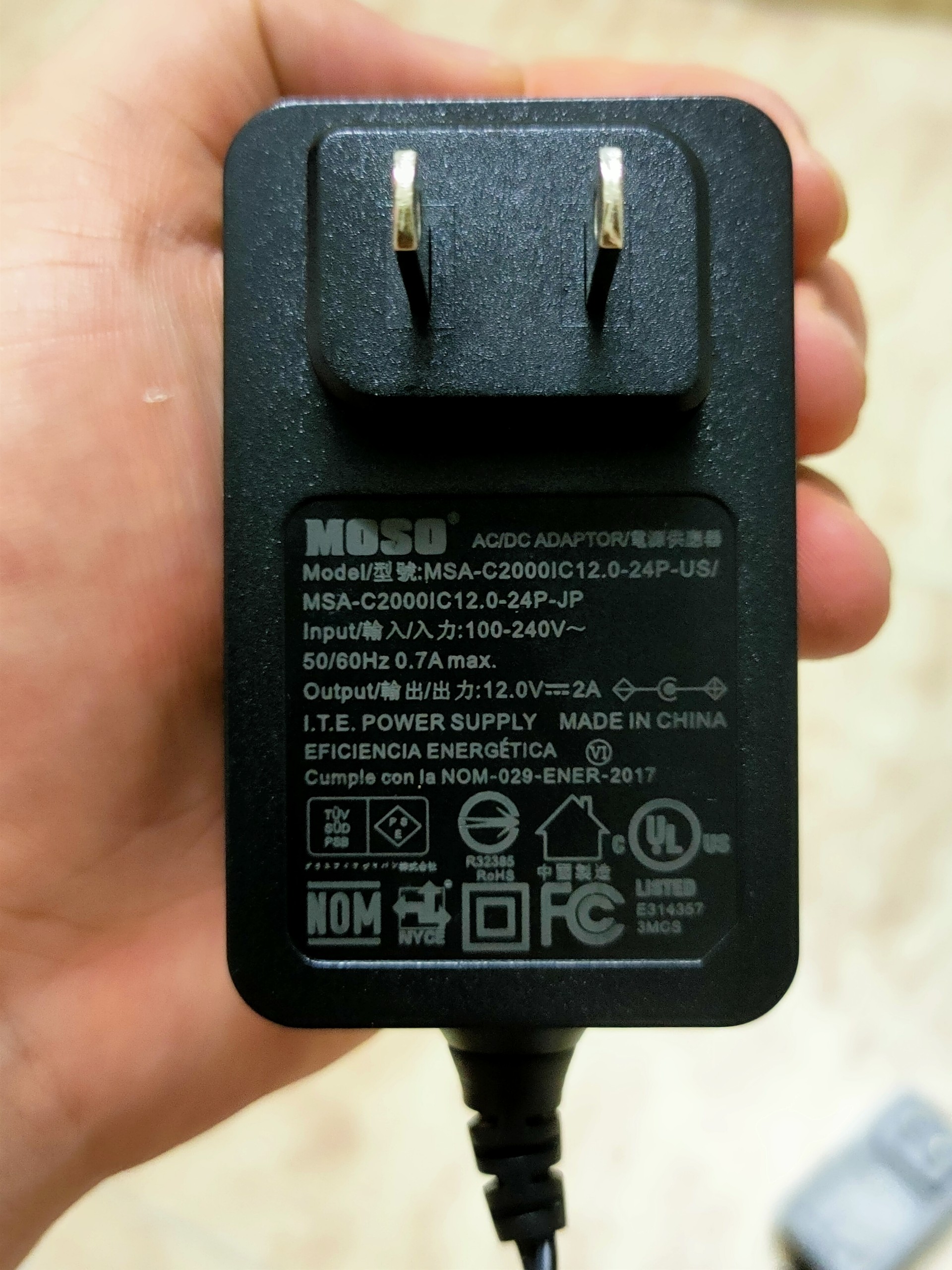 Nguồn moso 12v-2a / 12v-3.33a chuẩn cho đầu ghi hikvision - dahua.