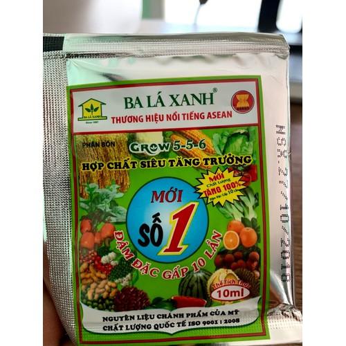 Hộp phân bón lá grow 5-5-6 ba lá xanh số 1