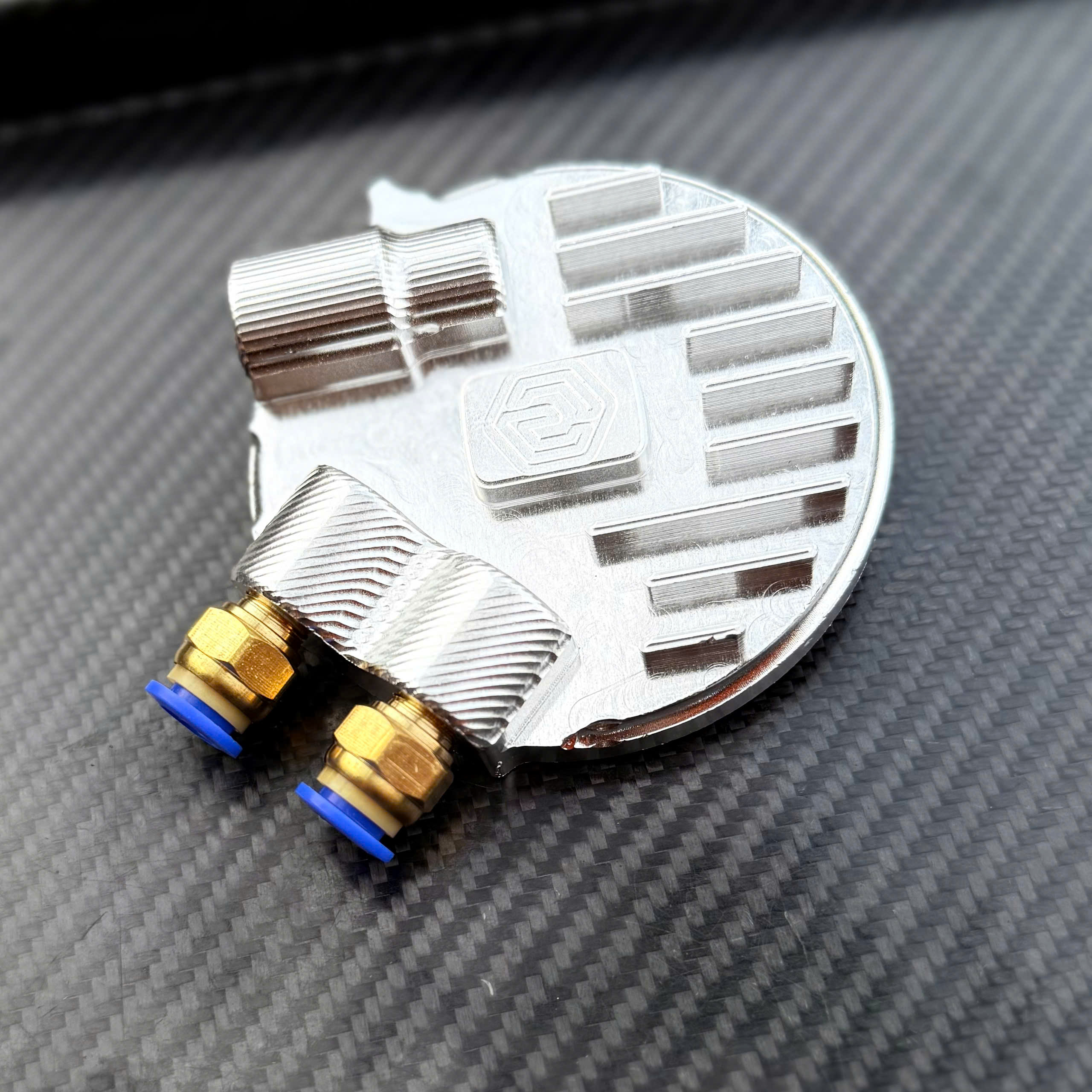  Nắp tròn thông hơi cnc nhôm anod Wave - Dream sử dụng đầu lớn 