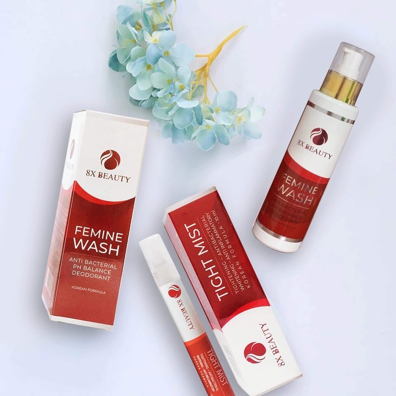 Xịt Vùng Kín 8x Beauty Tight Mist Tặng Dung Dịch Vệ Sinh Femine Wash