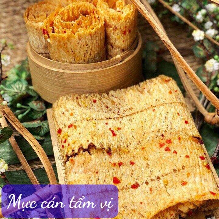 Mực cán tẩm vị 250g - siêu ăn vặt