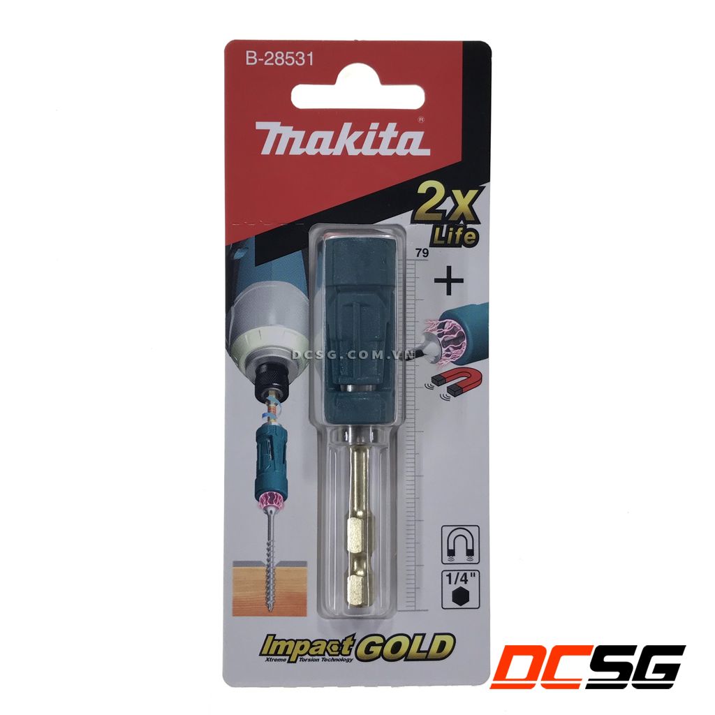 Bộ đầu giữ mũi vít torsion ultramag makita b-28531 | dcsg