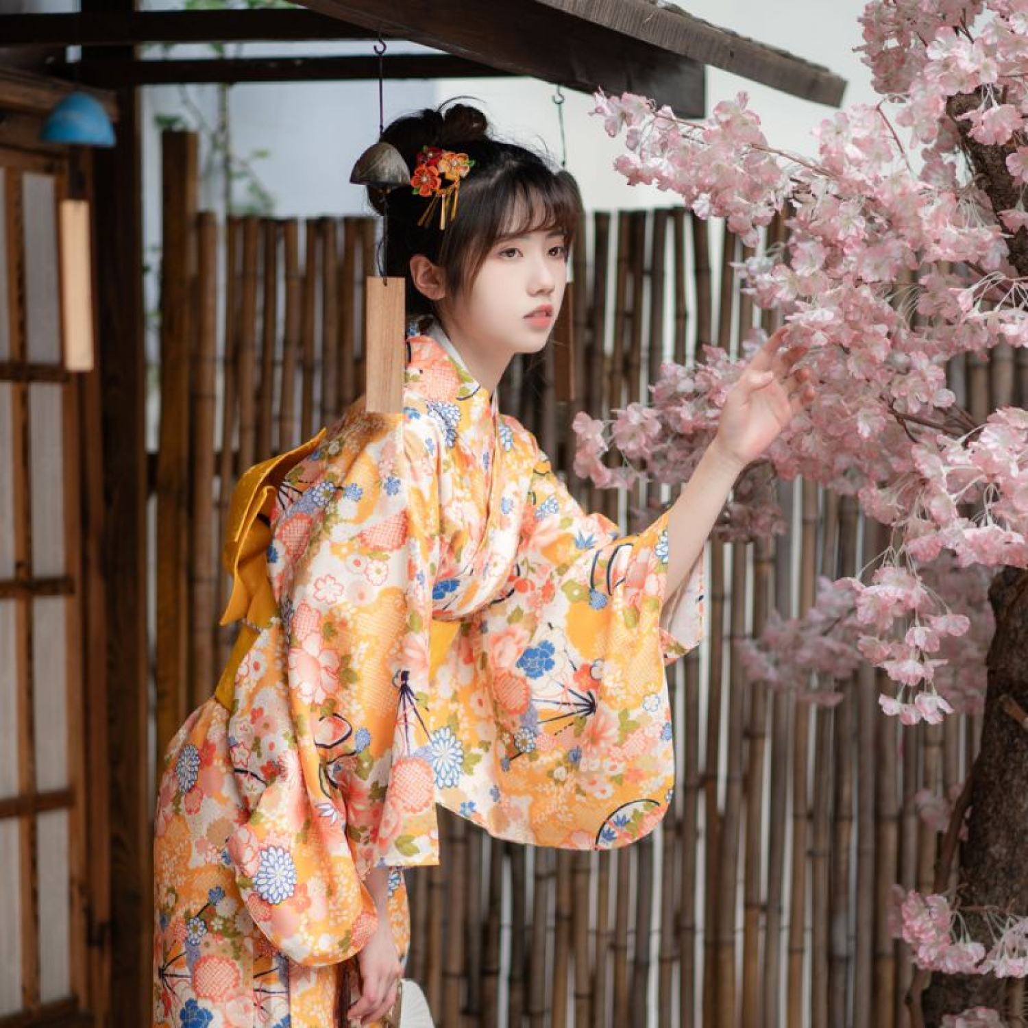 Bộ Yukata nữ cao cấp, Kimono mùa hè truyền thống Nhật Bản