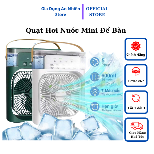 Quạt hơi nước mini để bàn cooling fan h437 - good