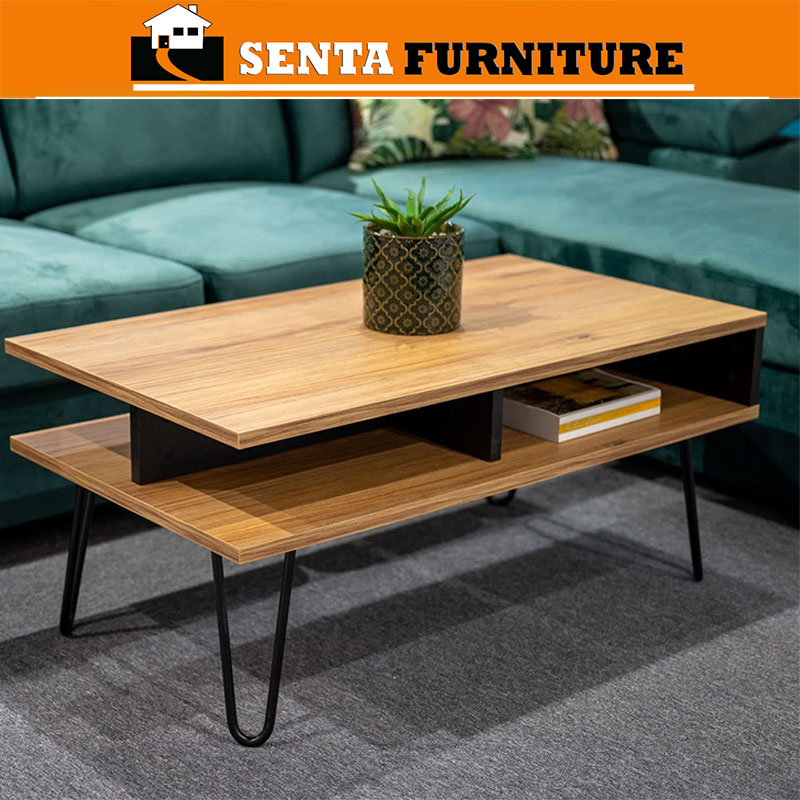 Bàn trà sofa 2 tầng chân sắt nhiều màu siêu hot mới cập bến SENTA42