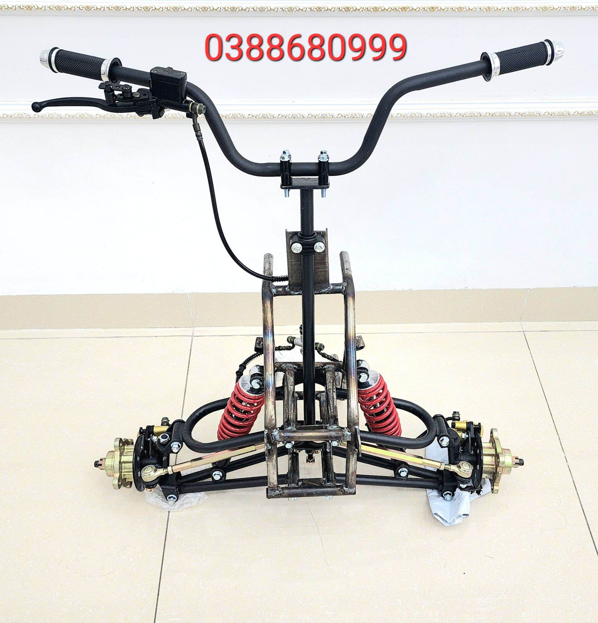 Bộ Đầu Xe ATV càng chữ A tay lái phanh đĩa trọn bộ