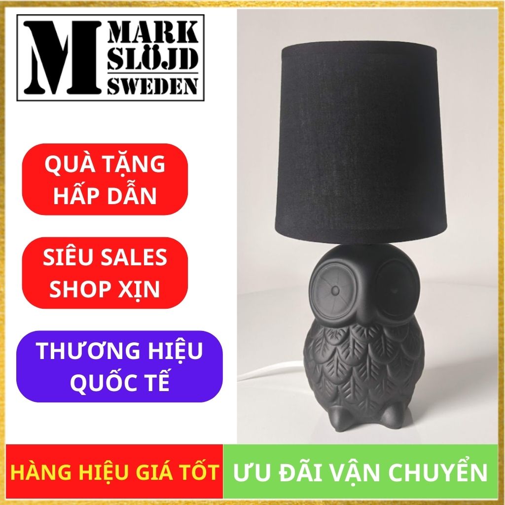 Đèn bàn học, đèn trang trí Markslojd Helge trợ sáng, chống lóa màu đen - hàng chính hãng