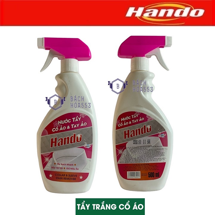 Chai nước tẩy cổ áo và tay áo Hando 500ml HD143