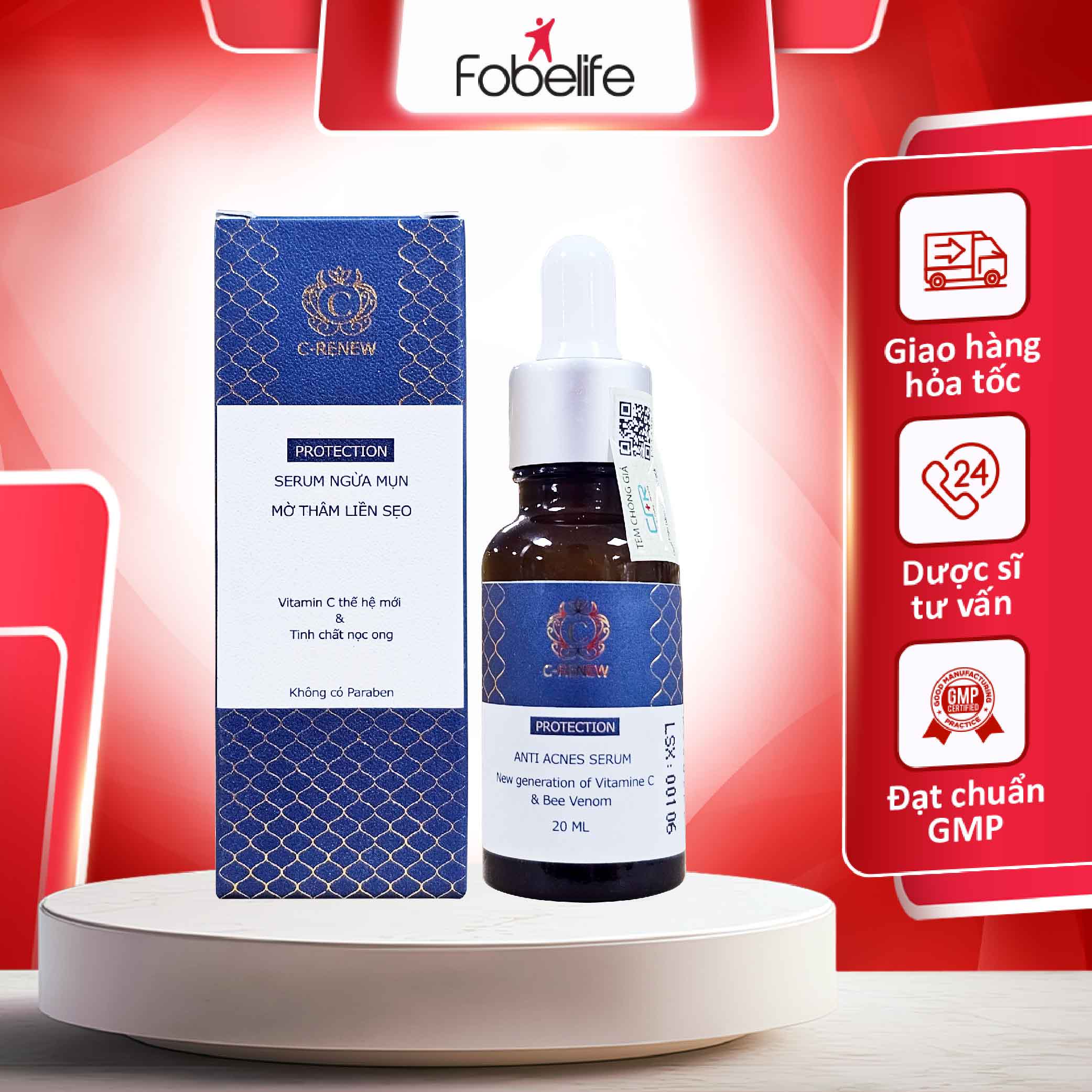 Serum ngừa mụn, mờ thâm sẹo do mụn c - renew - chai 10ml/ 20ml