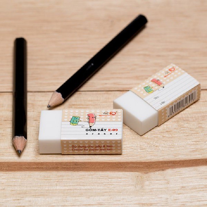 Combo 10 gôm tẩy thiên long điểm 10 tp-e09 an toàn