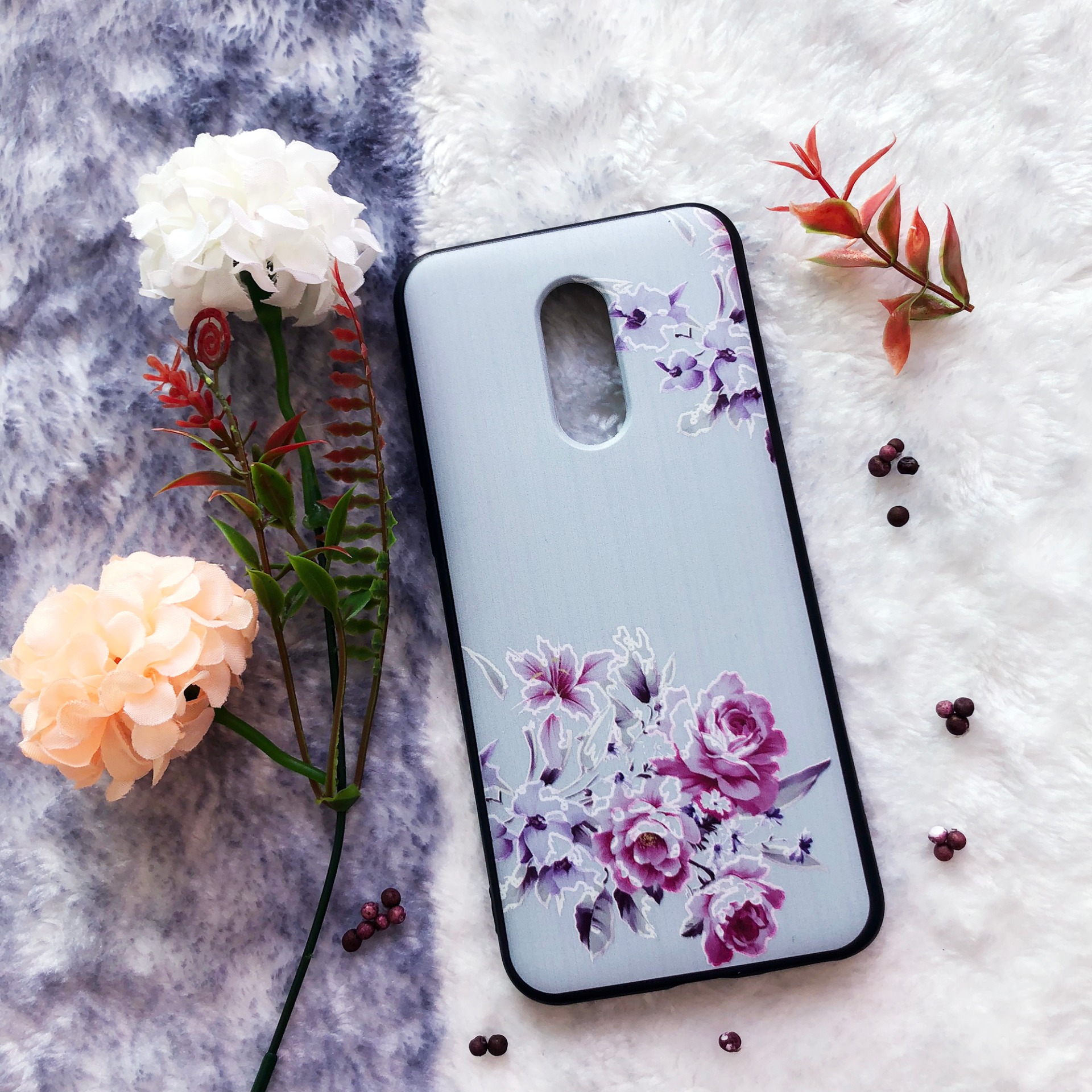 [Nhiều Mẫu] Ốp lưng dẻo Xiaomi Redmi 5 Plus (Thân đen - in hình siêu cute)