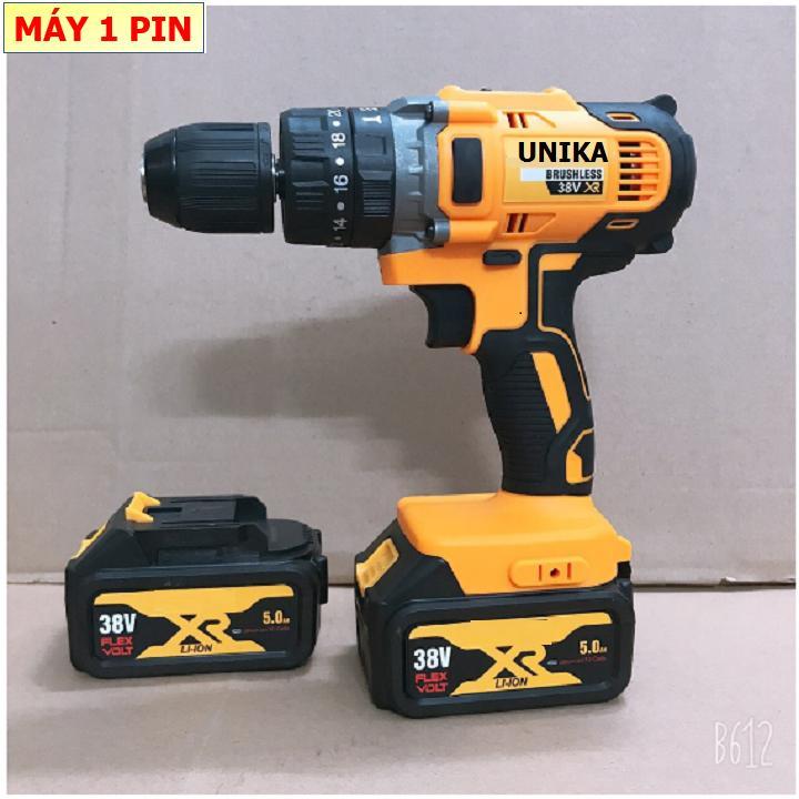 Máy khoan pin Máy khoan bê tông dùng pin UNIKA 38V - 1 PIN máy khoan pin máy bắn vít máy khoan cầm tay