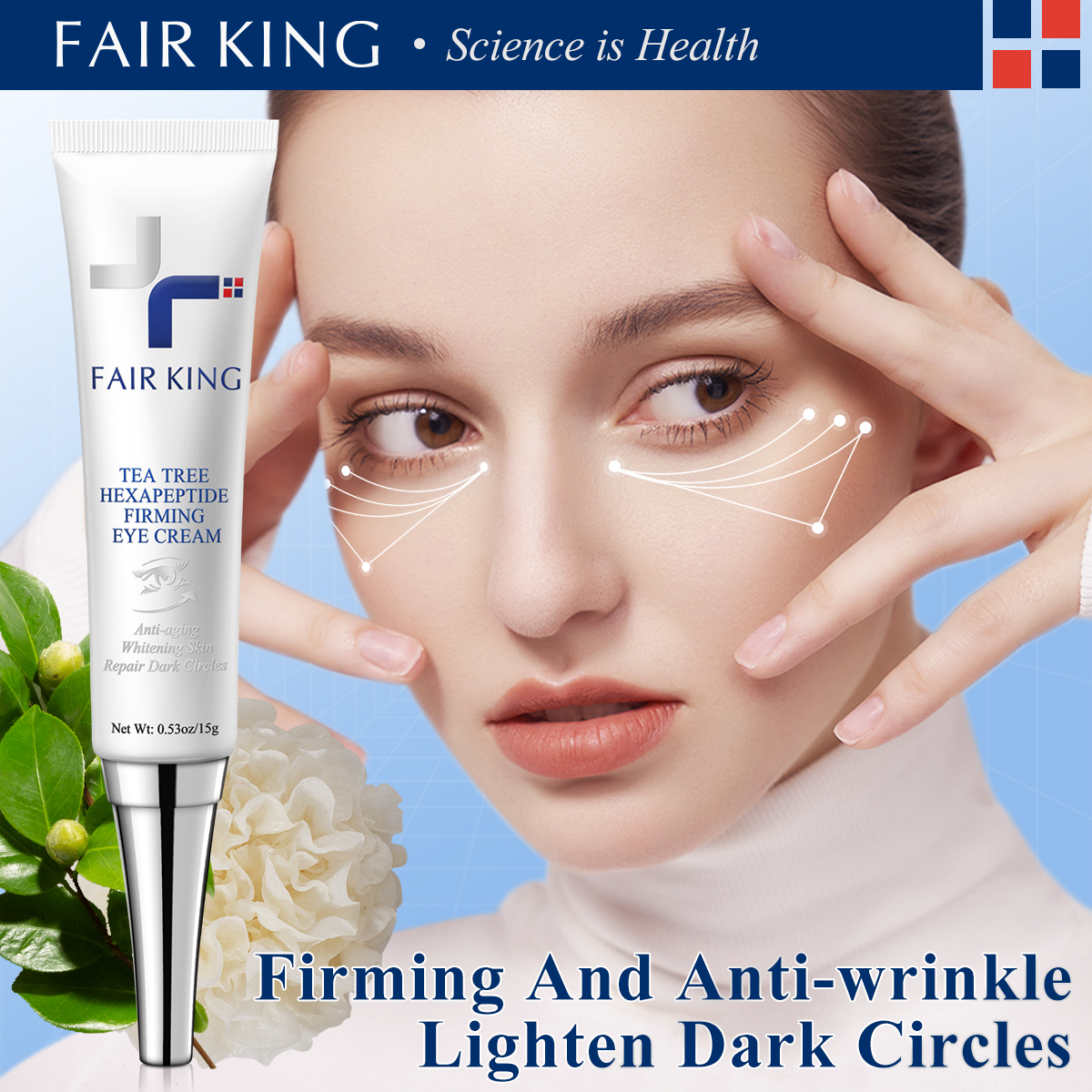 FAIR KING Serum chăm sóc vùng da mắt làm mờ nếp nhăn tái tạo làn da căng bóng phù hợp với mọi loại da - intl
