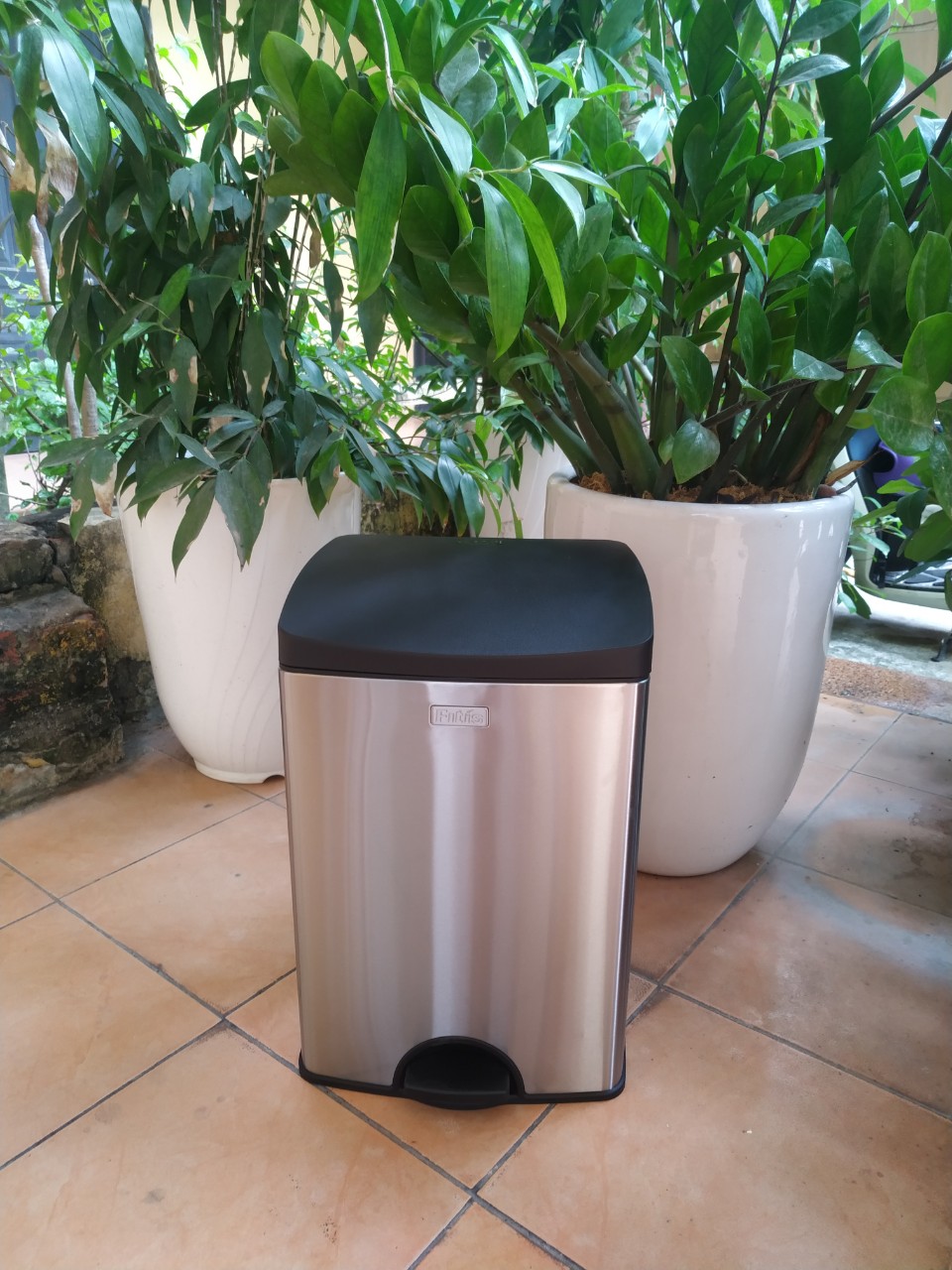 Thùng rác inox 15l thùng rác nhà bếp thùng rác văn phòng