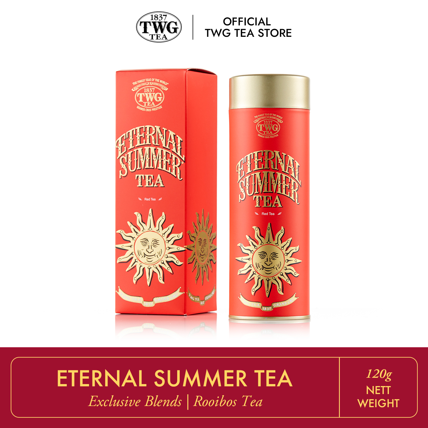 Trà twg tea - eternal summer tea | trà đỏ nam phi