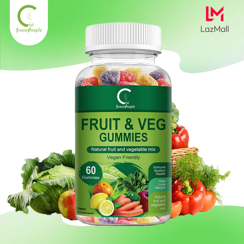 GPGP GreenPeople Natural Organic Complex Vitamin Complex Gummies Mixed-Flavor Balanced Daily Diet Supplement