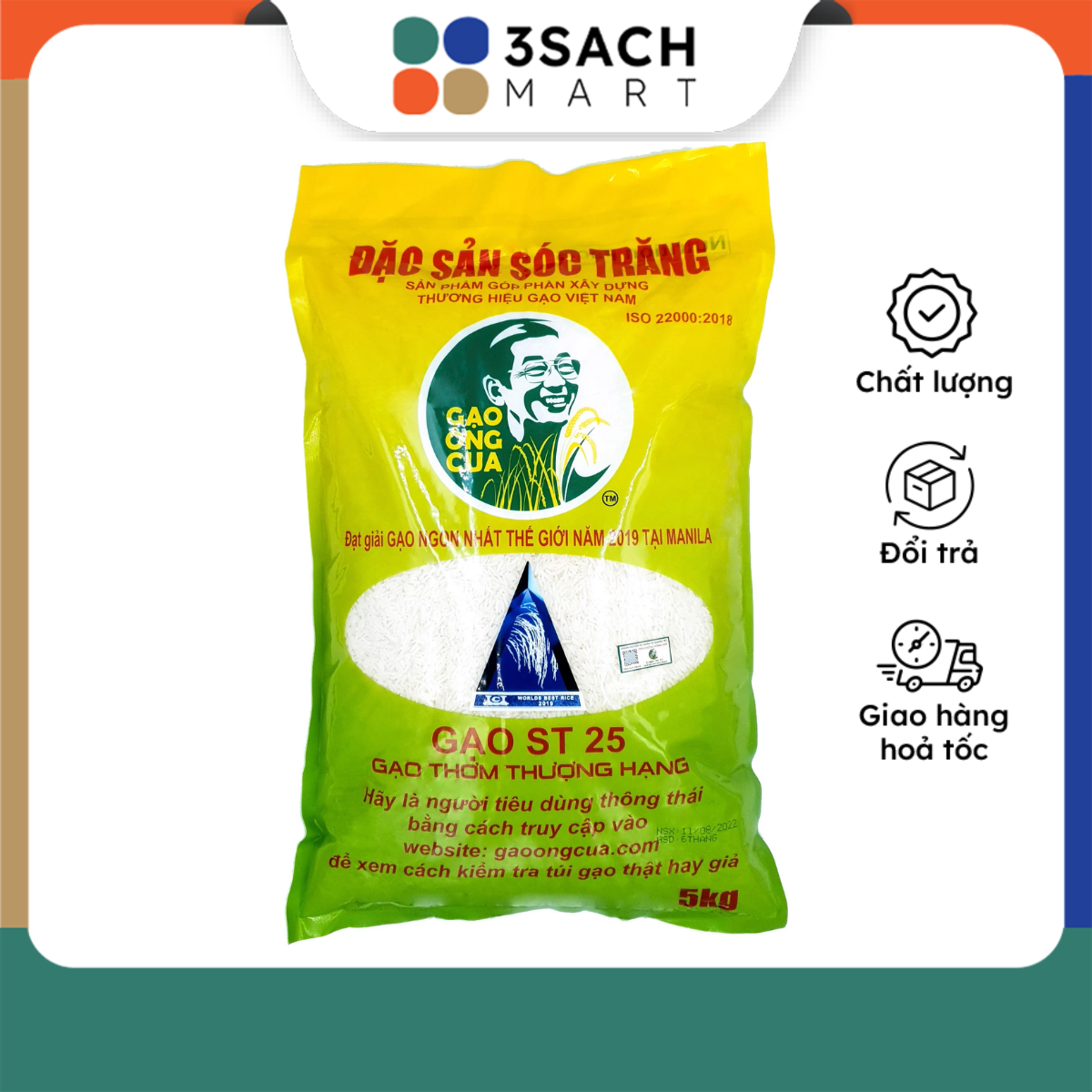 Gạo ST25 - gói 5kg