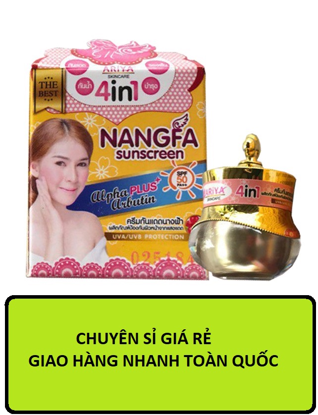 [ CHUYÊN SỈ ] Kem Nangfa Sunscreen Ariya 4in1 SPF 50 Thái Lan - Dưỡng Trắng Da , Chống Nắng Che Khuyết Điểm