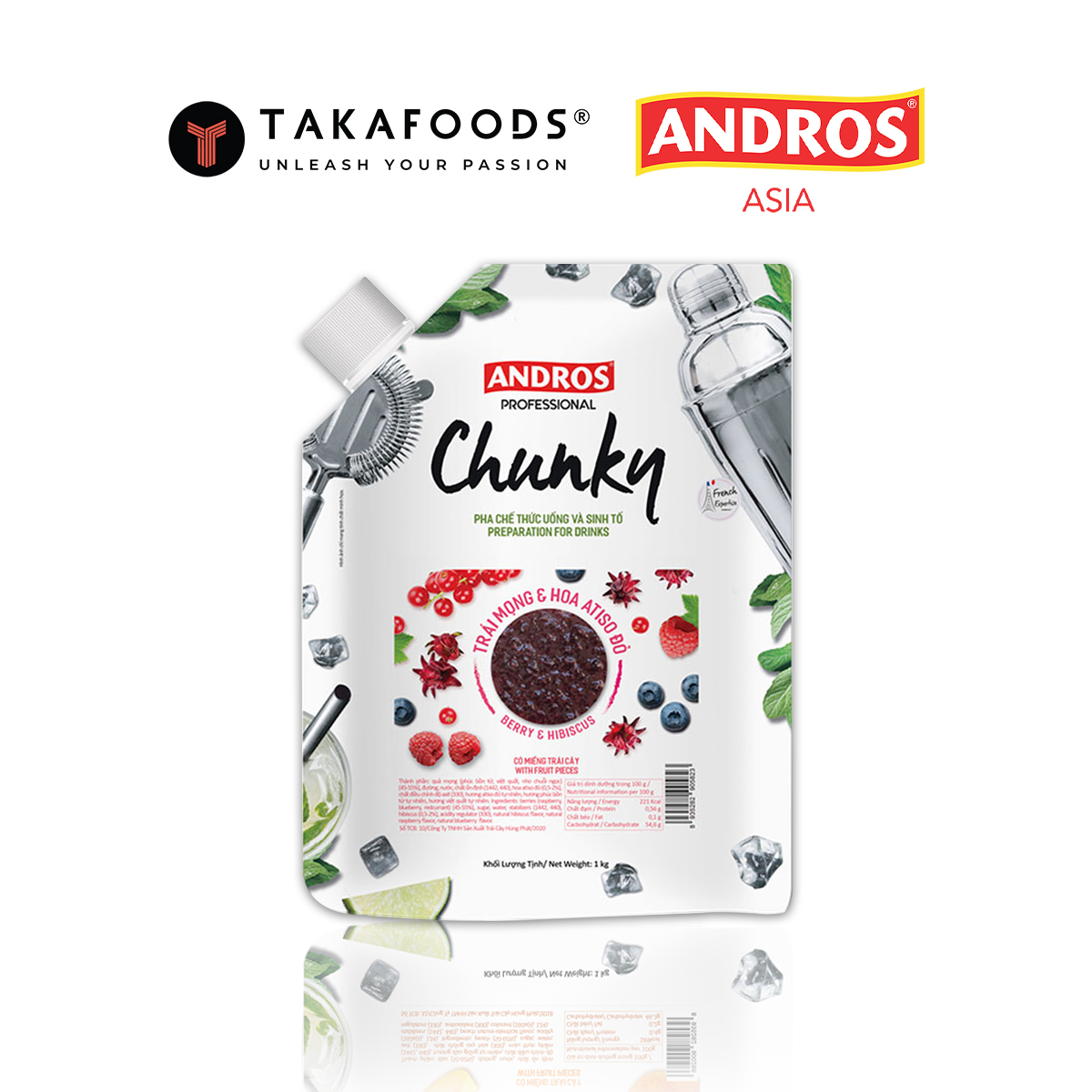 Mứt trái cây Chunky atiso hoa mong đỏ bịch 1 kg. Hàng chính hãng công ty có sẵn giao ngay. Cung cấp số lượng lớn giá sỉ lẻ