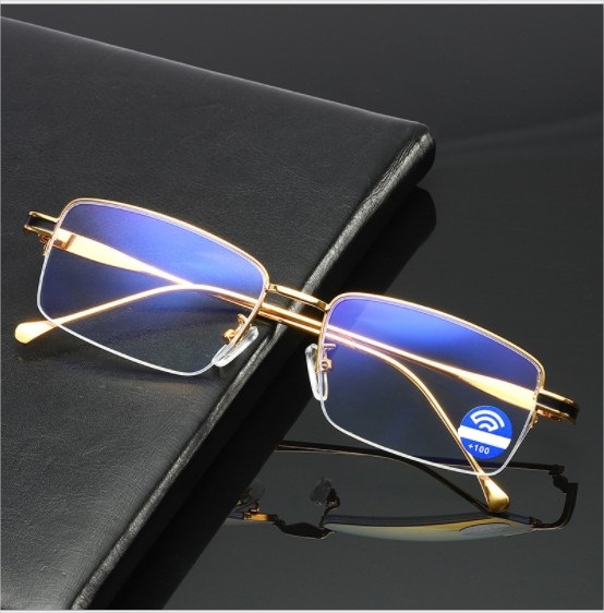 GỌNG KÍNH TITANIUM Siêu sang doanh nhân màu gold cao cấp chống rỉ hàng Nhật xịn có thể đeo thời trang chống bụi hoặc tự thay mắt viễn loạn cận theo nhu cầu quà tặng cực sang kính thời trang