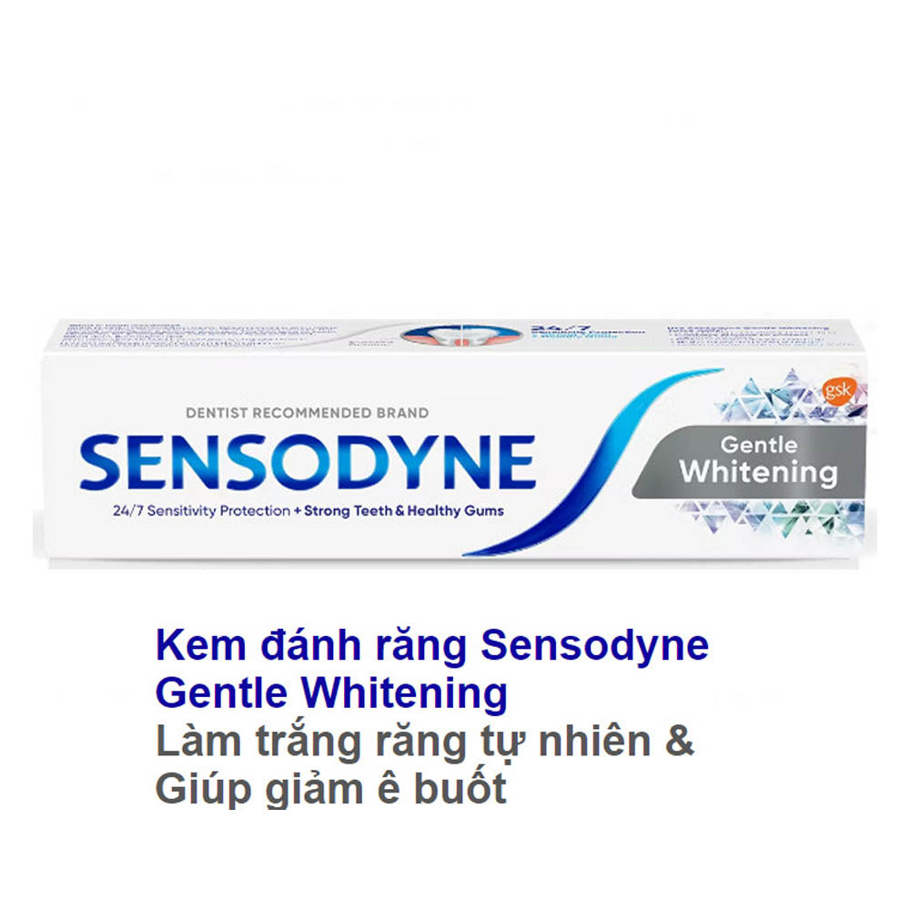 Kem Đánh Răng Sensodyne Gentle Whitening 100g- giúp làm trắng răng tự nhiên