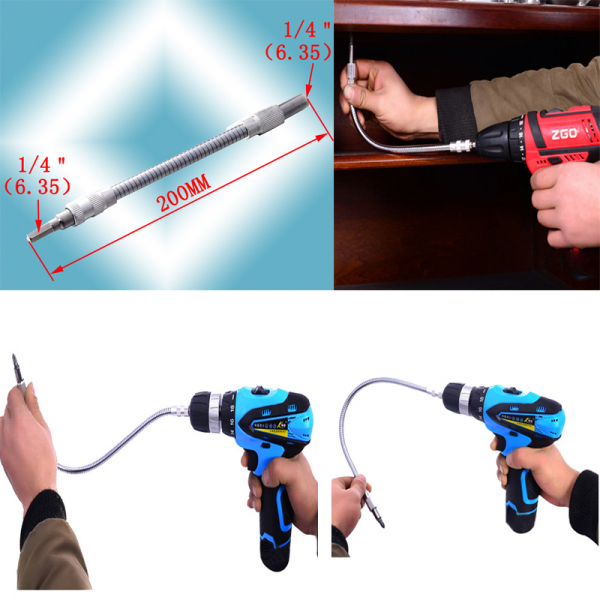 Cần điều hướng lực xoáy vặn vít kim loại dài 20cm
