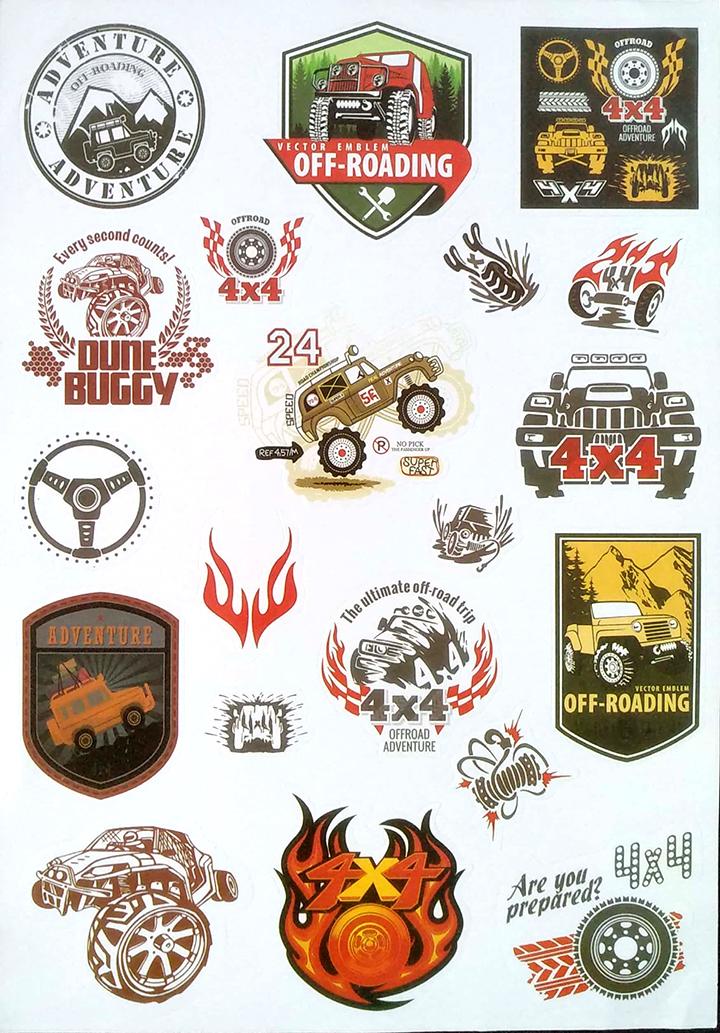 Tấm hình dán chủ đề off road