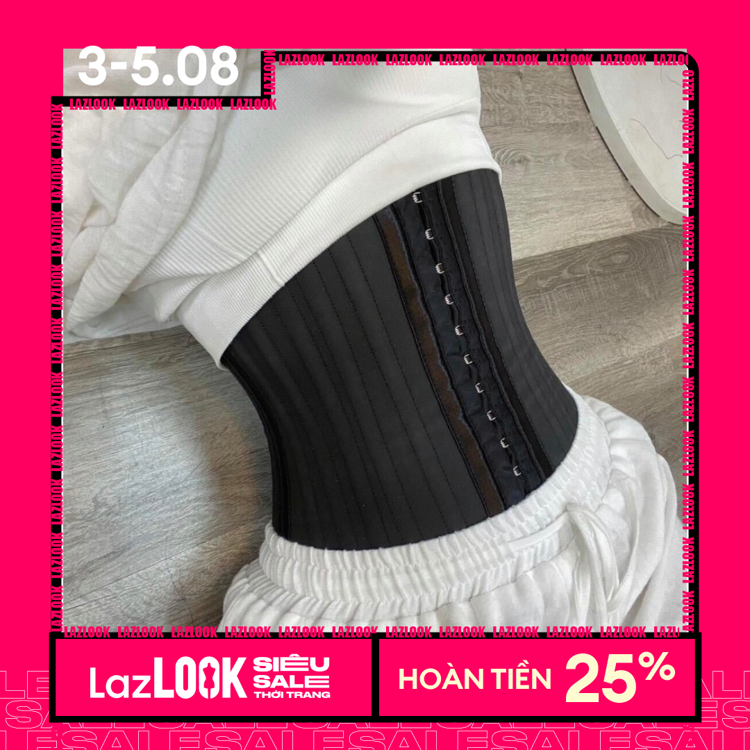 Đai nịt bụng giảm mỡ Nhập Khẩu 25 xương thép