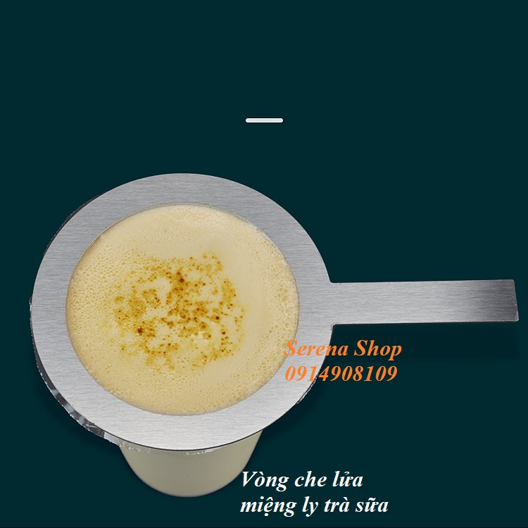Vòng che lửa miệng ly món trà sữa nướng