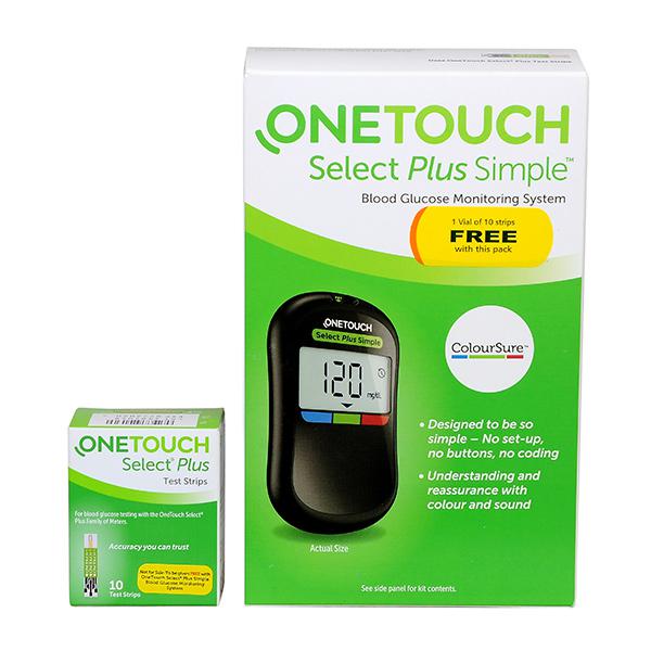 Máy thử đường huyết One Touch Select Plus Simple Glucometer