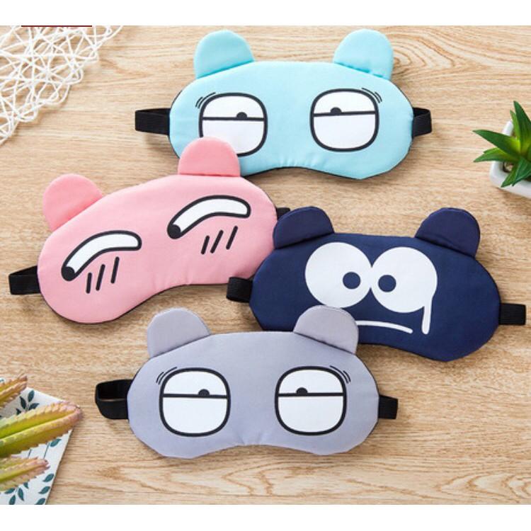 [HCM]Bịt Mắt Ngủ Cao Cấp Kèm Túi Nước Massage Hình Thú Cute
