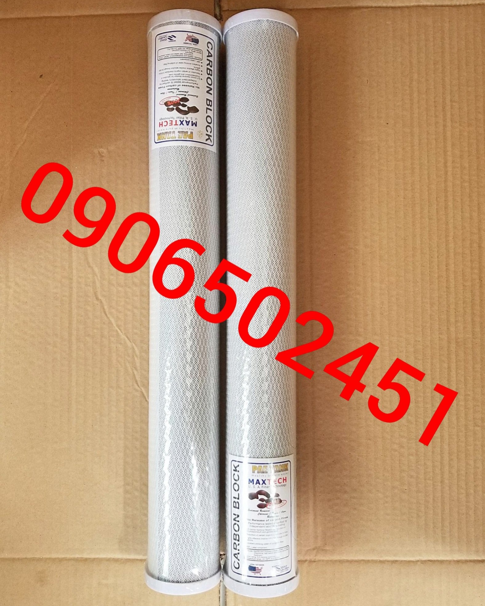 [HCM]Một Lõi lọc nước số 3 CTO 20 inch - Than hoạt tính dạng nén