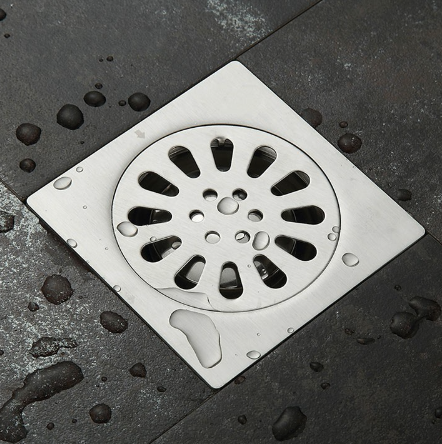 Phễu thoát sàn pioneer inox 304 kt: 10x10 cm hàng đúc phi 60- mã sp: pe351