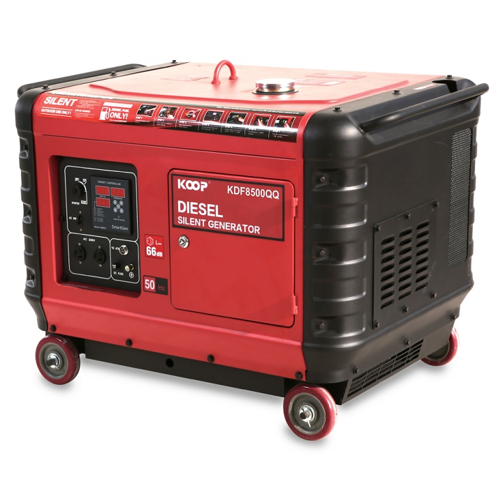 Máy phát điện chạy dầu 6kva koop kdf8500qq siêu chống ồn