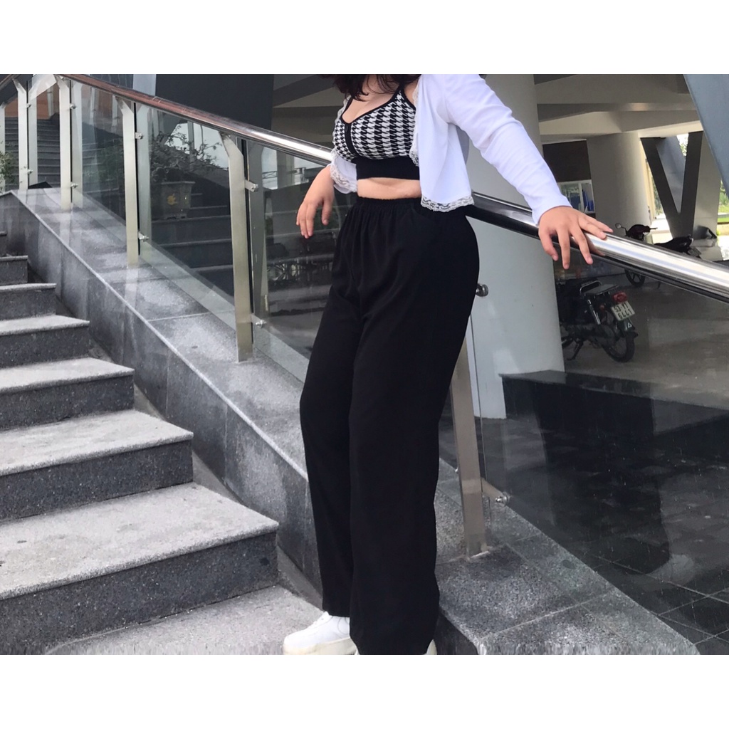Quần thun nữ dạng form ống suông bigsize chất vải mặc cực mát cho nàng mũm mĩm fattyta