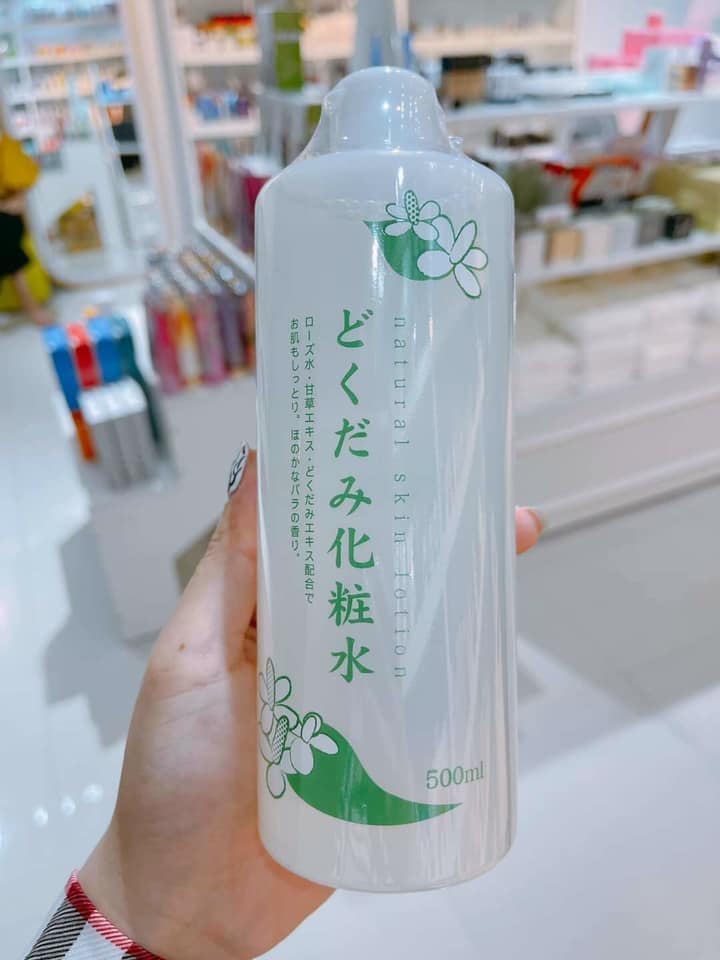 [CHUẨN] Nước hoa hồng Toner diếp cá Dokudami Natural Skin Lotion Nhật 500ml -ngăn cho da dầu ngừa mụn