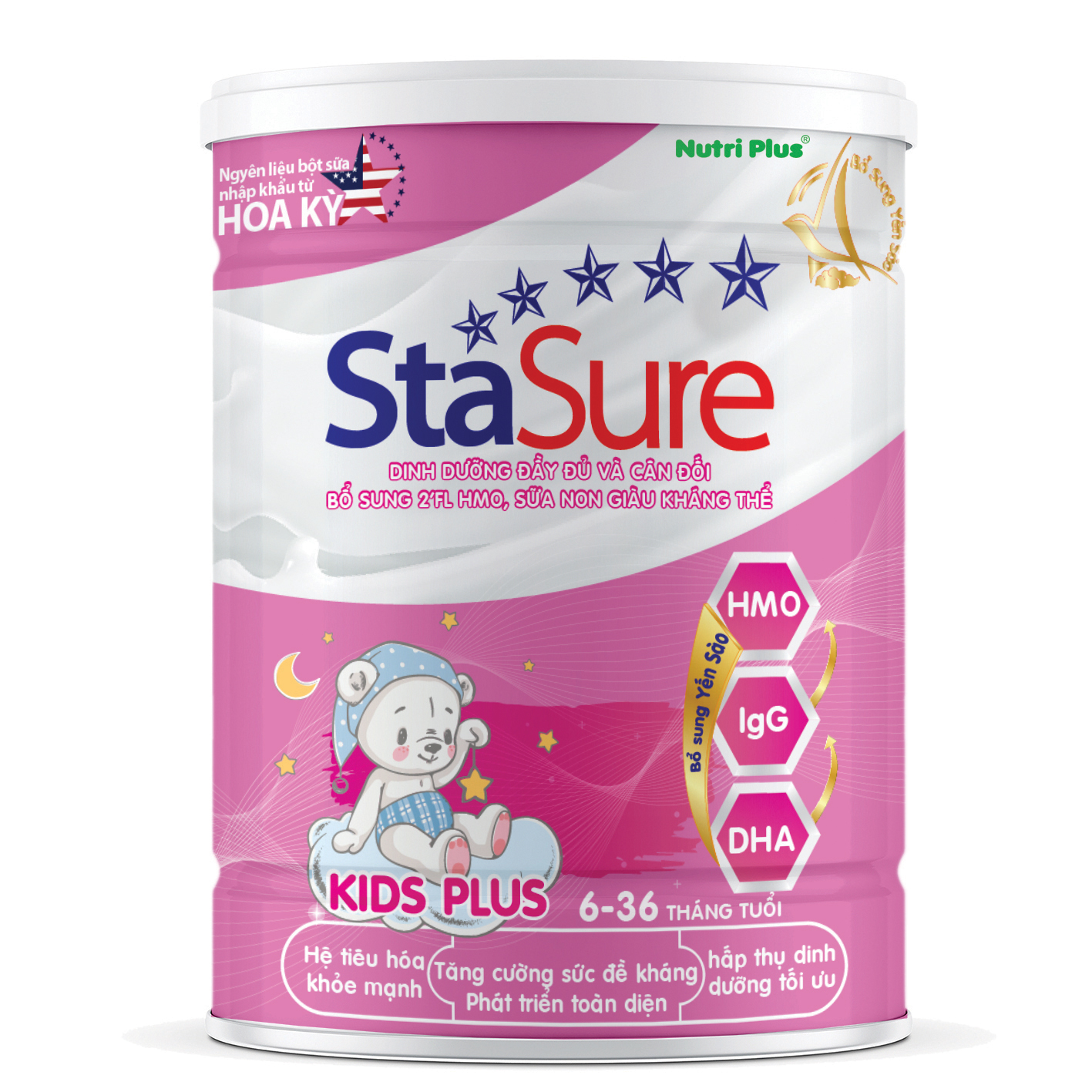 Sữa STASURE KIDS PLUS 400gr Sản phẩm dành bé từ 6 tháng đến 36 tháng tuổi