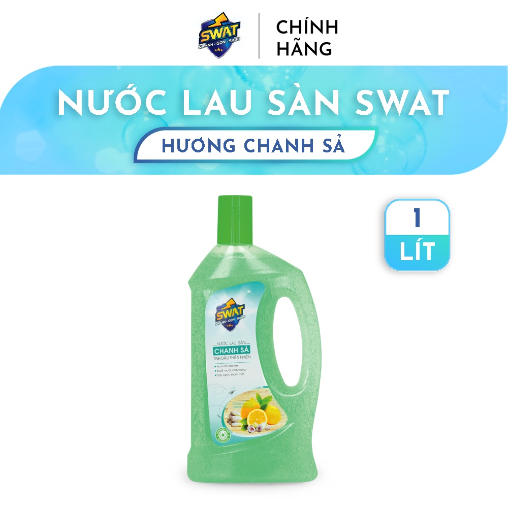 Nước lau sàn swat chai 1l tiện lợi