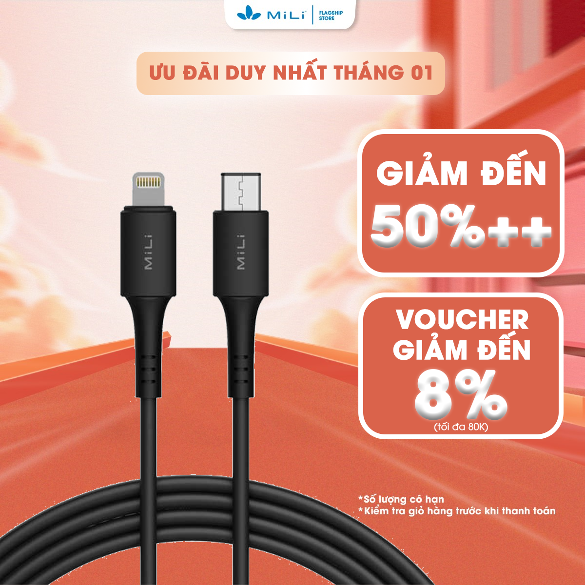 Cáp sạc nhanh mili type c to lightning - đạt chuẩn mfi, sạc nhanh pd 60w - hi-l70